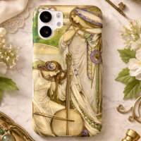 Art Nouveau Music Maidens Vintage Illustration