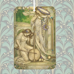 Art Nouveau Music Maidens Vintage Illustration Car Air Freshener