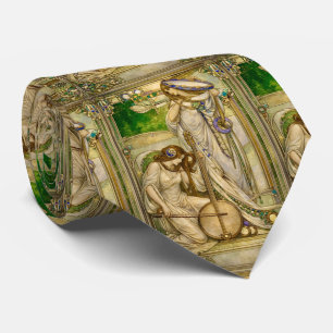 Art Nouveau Music Maidens Vintage Illustration Tie