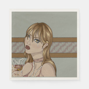 Art nouveau napkin