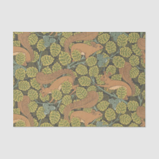 Art Nouveau Oak & Squirrels Tissue Paper