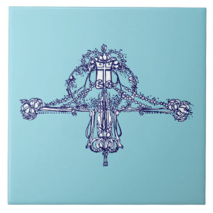 Art Nouveau Ornament by Jessie Marion King Ceramic Tile