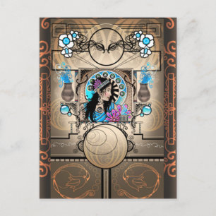 Art Nouveau Painting Samaritan Woman Postcard