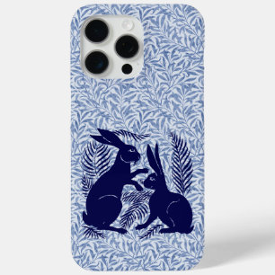 Art Nouveau Pair of Rabbits De Morgan and Morris iPhone 15 Pro Max Case