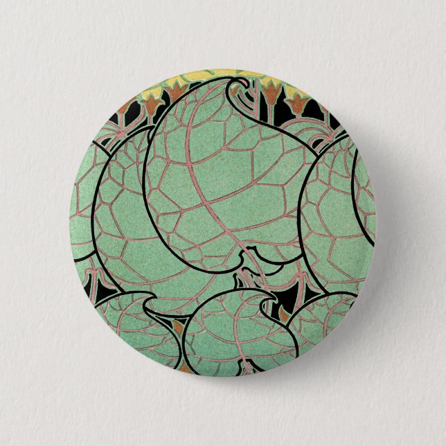 Art Nouveau pattern #10 6 Cm Round Badge (Front)
