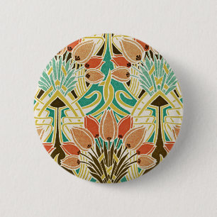 Art Nouveau pattern #11 6 Cm Round Badge