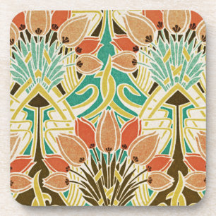 Art Nouveau pattern #11 Coaster