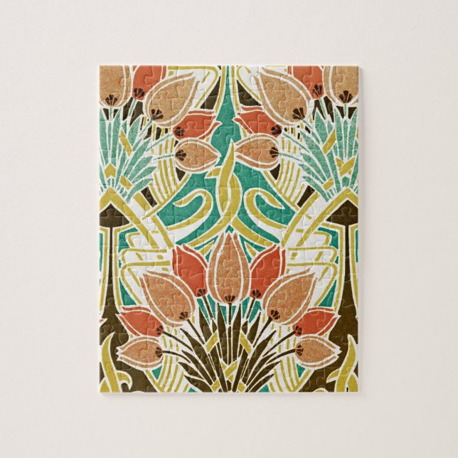 Art Nouveau pattern #11 Jigsaw Puzzle (Vertical)