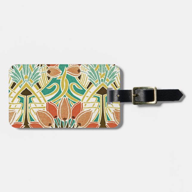Art Nouveau pattern #11 Luggage Tag (Front Horizontal)