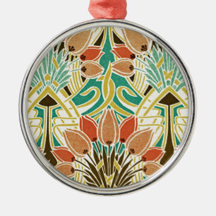 Art Nouveau pattern #11 Metal Tree Decoration