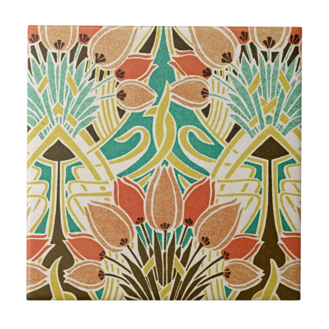 Art Nouveau pattern #11 Tile (Front)