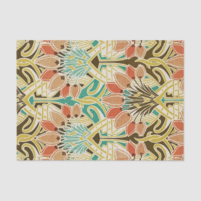 Art Nouveau pattern #11 Tissue Paper (Front)