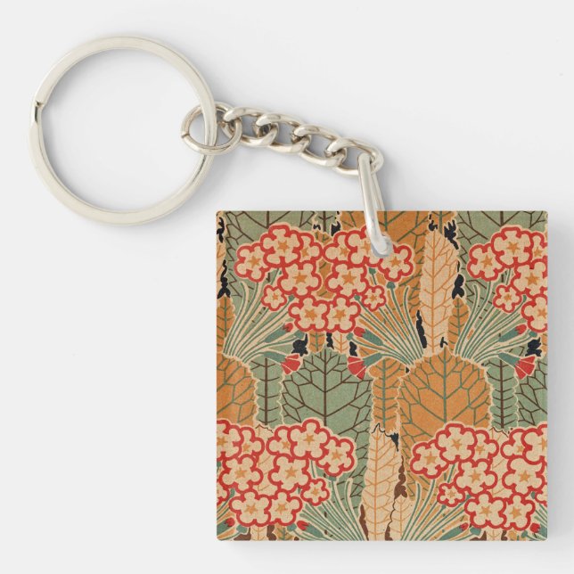Art Nouveau Pattern #1 at Emporio Moffa Key Ring (Front)