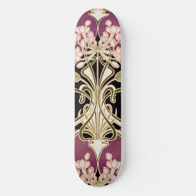 Art Nouveau pattern #2 Skateboard (Front)