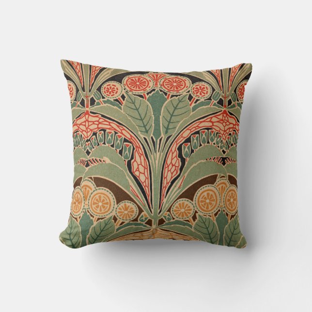 Art Nouveau Pattern #3 at Emporio Moffa Cushion (Front)