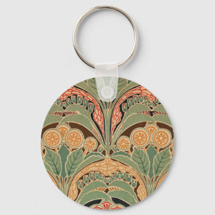 Art Nouveau Pattern #3 at Emporio Moffa Key Ring