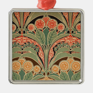 Art Nouveau Pattern #3 at Emporio Moffa Metal Ornament