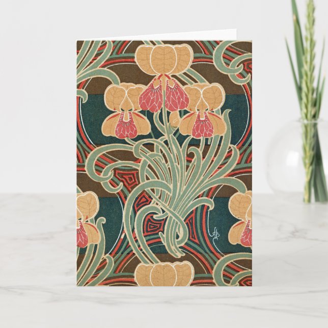Art Nouveau Pattern #4 at Emporio Moffa Card (Front)