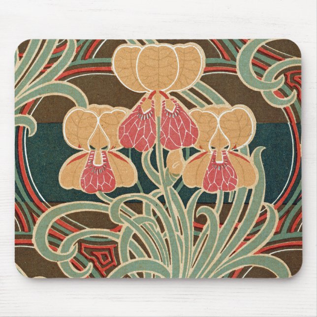 Art Nouveau Pattern #4 at Emporio Moffa Mouse Pad (Front)