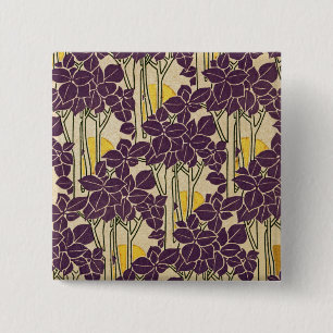 Art Nouveau pattern #5 15 Cm Square Badge