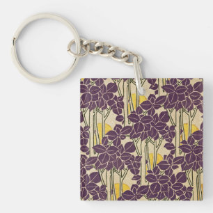 Art Nouveau pattern #5 Key Ring