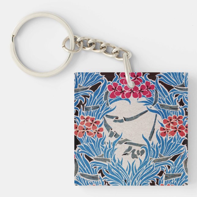 Art Nouveau pattern #6 Key Ring (Front)