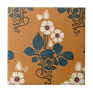 Art Nouveau pattern #7 Ceramic Tile