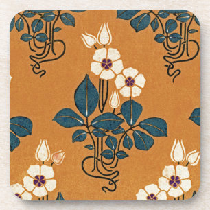 Art Nouveau pattern #7 Coaster