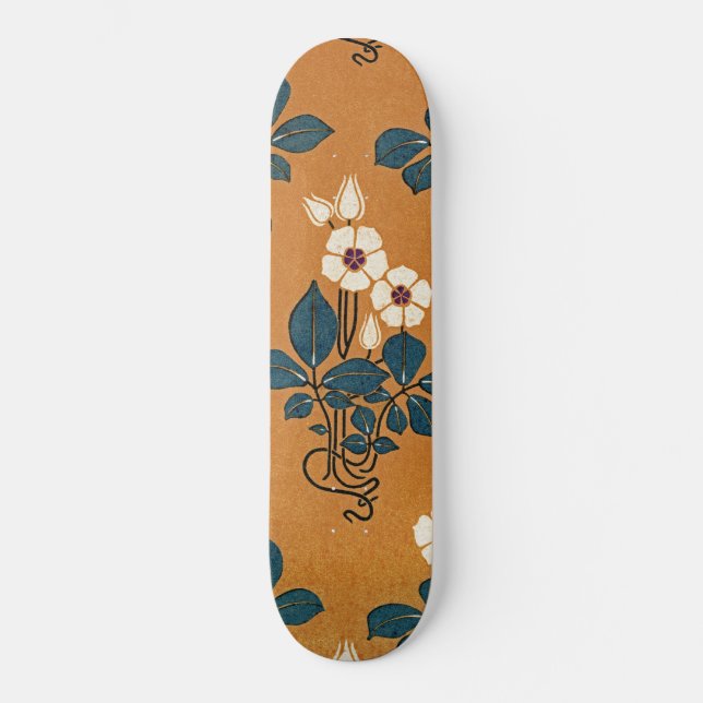 Art Nouveau pattern #7 Skateboard (Front)
