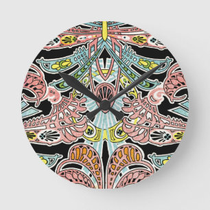 Art Nouveau pattern #8 Round Clock