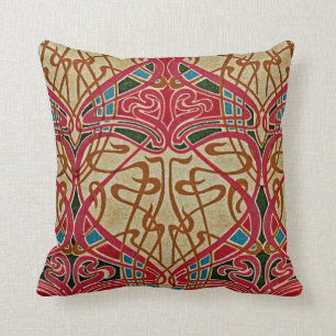 Art Nouveau Pattern #9 at Emporio Moffa Cushion