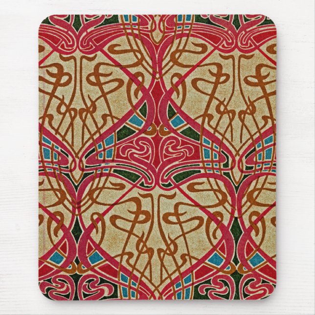 Art Nouveau Pattern #9 at Emporio Moffa Mouse Pad (Front)