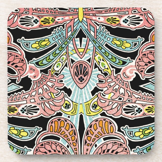 Art Nouveau pattern #9 Coaster (Front)