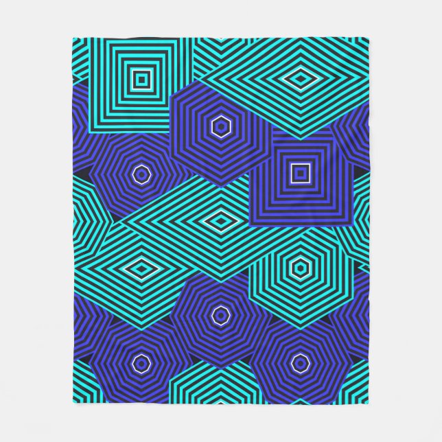 Art Nouveau Pattern  Fleece Blanket (Front)