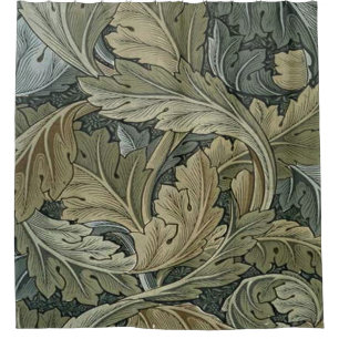 Art nouveau pattern of William Morris,vintage,bell Shower Curtain