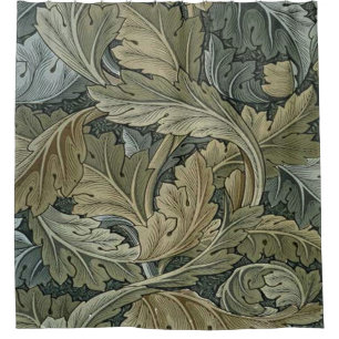 Art nouveau pattern of William Morris,vintage,bell Shower Curtain