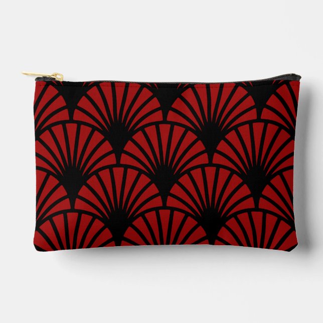 Art Nouveau Pattern Print Accessory Pouch (Front)