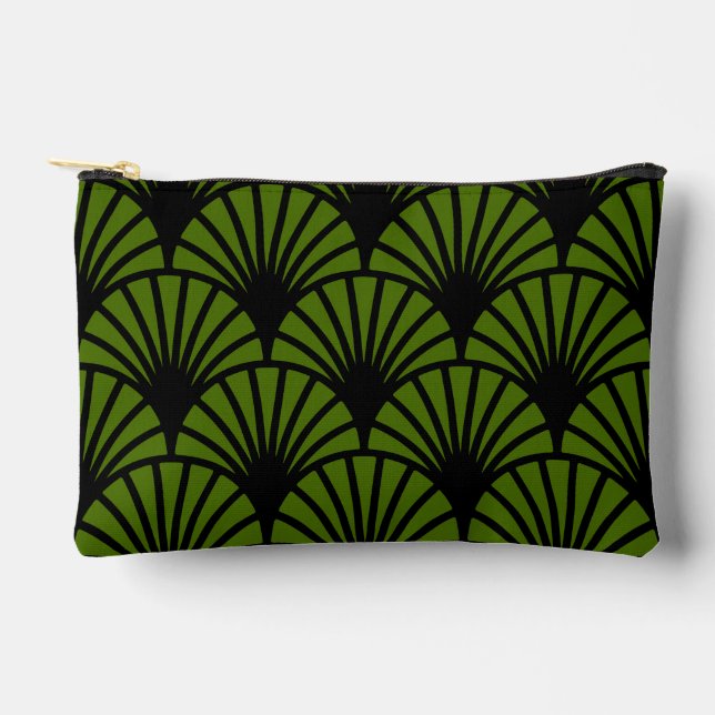 Art Nouveau Pattern Print Accessory Pouch (Front)