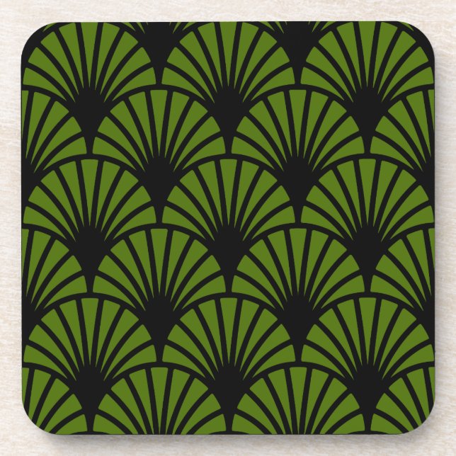 Art Nouveau Pattern Print Coaster (Front)