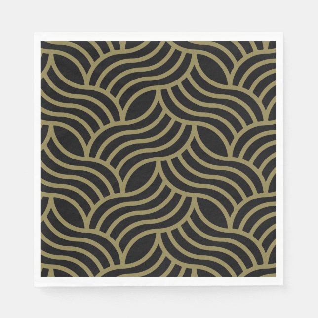 Art Nouveau Pattern Print Napkin (Front)