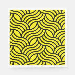 Art Nouveau Pattern Print Napkin