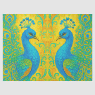 Art Nouveau Peacock 18lb Decoupage  Tissue Paper