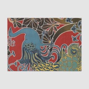 “Art Nouveau Peacock” by Gisbert Combaz Tissue Paper