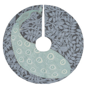 Art Nouveau Peacock Classic Vintage Bird Brushed Polyester Tree Skirt