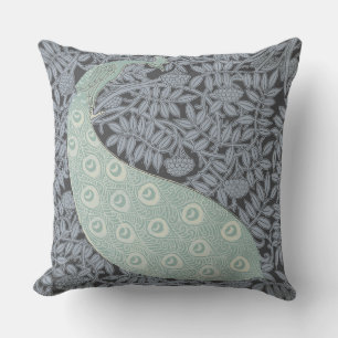 Art Nouveau Peacock Classic Vintage Bird Cushion