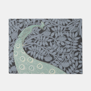 Art Nouveau Peacock Classic Vintage Bird Doormat