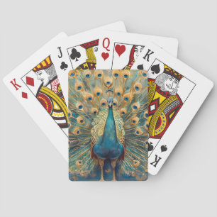 Art Nouveau Peacock Playing Cards