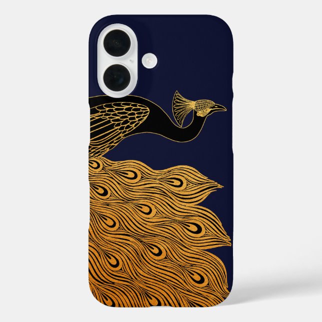 Art Nouveau Peacock Will Bradley Case-Mate iPhone Case (Back)