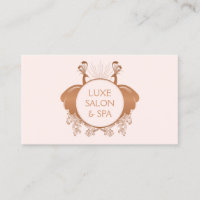 Art Nouveau Peacocks Logo Rose Gold/Pink