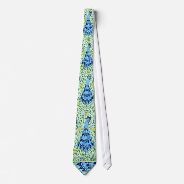 Art Nouveau Peacocks Tie (Front)